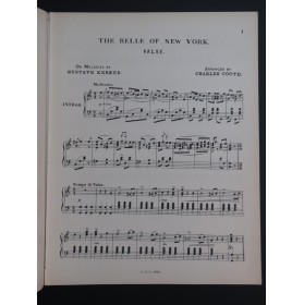 COOTE Charles The Belle of New York Waltz Piano