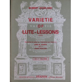 DOWLAND Robert Varietie of Lute-Lessons Vol 5 Guitare 1974