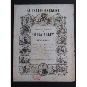 PUGET Loïsa La petite bergère Chant Piano ca1850