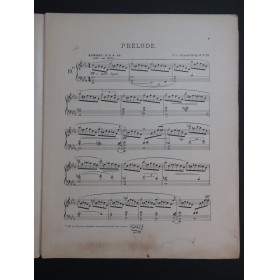 BLUMENFELD Félix Six Préludes 4e Cahier op 17 Piano 1892