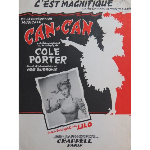 PORTER Cole C'est Magnifique Can-Can Chant Piano 1953