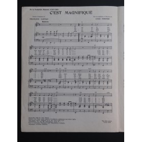 PORTER Cole C'est Magnifique Can-Can Chant Piano 1953