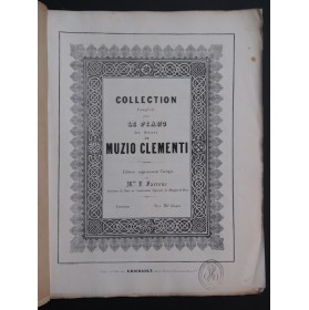 CLÉMENTI Muzio Collection des Oeuvres 5e Livraison Piano ca1845