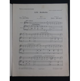 DELMET Paul Les Mamans Chant Piano 1895
