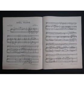 PILLON Charles Noël Triste Chant Piano