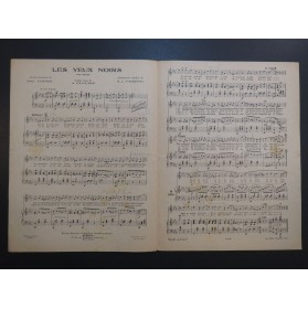 PESENTI A. J. Les Yeux Noirs Chant Piano 1945