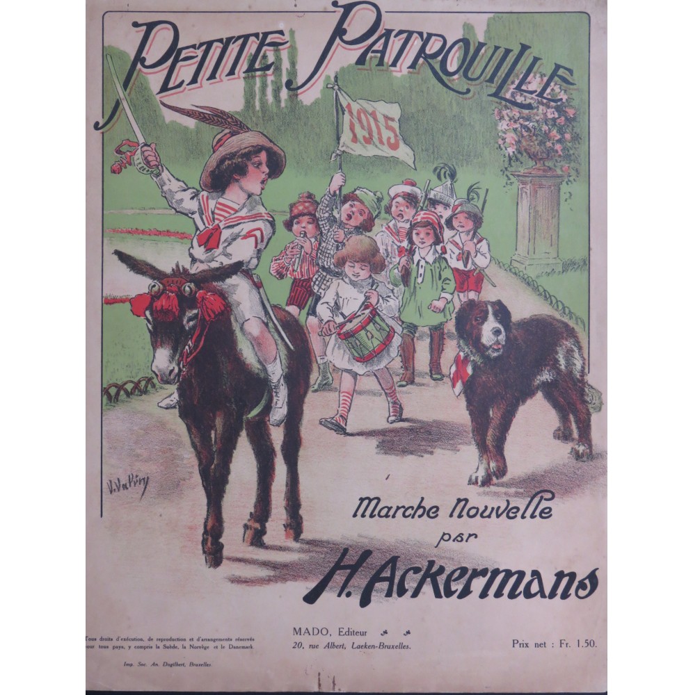 ACKERMANS H. Petite Patrouille Piano ca1915