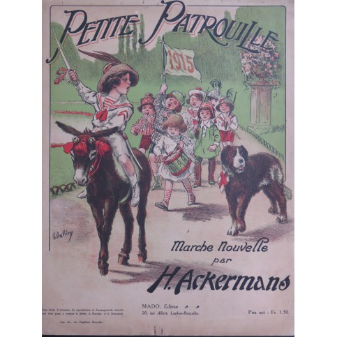 ACKERMANS H. Petite Patrouille Piano ca1915