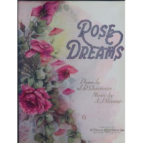 STASNY A. J. Rose Dreams Chant Piano 1922