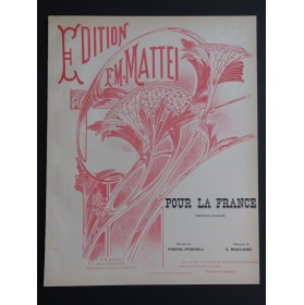 MAQUARRE G. Pour la France Chant Piano