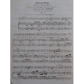 DIETSCH Louis Tantum Ergo Motet Chant Orgue ca1840