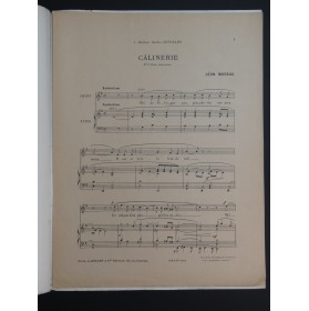 MOREAU Léon Câlinerie Chant Piano