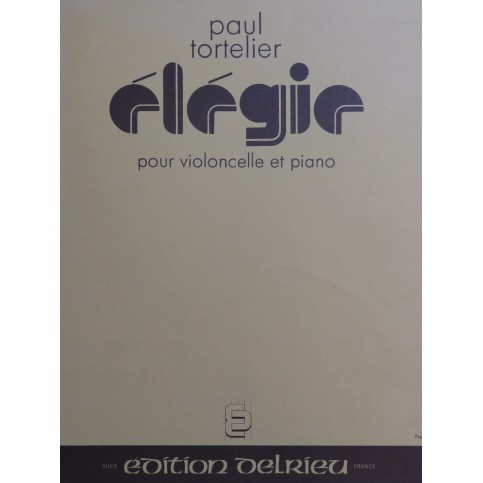 TORTELIER Paul Élégie Violoncelle Piano