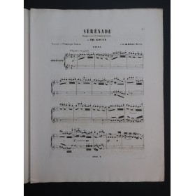 GOUVY Théodore Sérénade Quintette op 11 Piano 4 mains ca1855