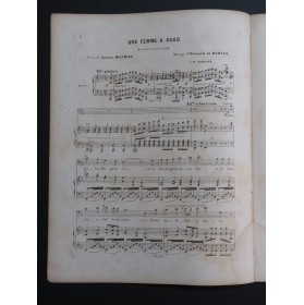 DE HARTOG Edouard Une Femme à Bord Chant Piano ca1850