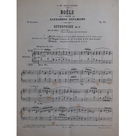 GUILMANT Alexandre Noëls pour Orgue ca1884