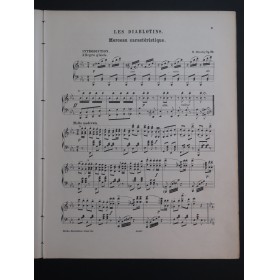 ALBERTI H. Les Diablotins Piano 1884
