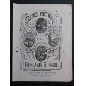 GODARD Benjamin Dans les Champs Piano 4 mains ca1880