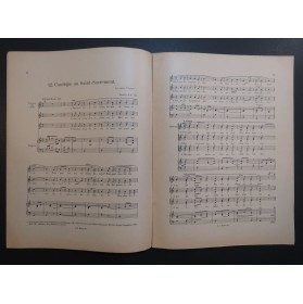 PARISOT J. Cantiques français sur des Mélodies Orientales Chant Orgue 1913