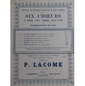 LACOME Paul La Fête de Sita Danse Hindoue Chant Piano 1879