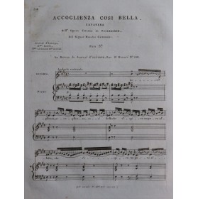 GENERALI Pietro Chiara di Rosembergh Cavatina Chant Piano ou Harpe ca1820