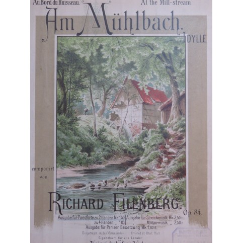 EILENBERG Richard Am Mühlbach Piano