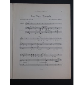 SWARTS Théodore Les Dieux Éternels Chant Piano