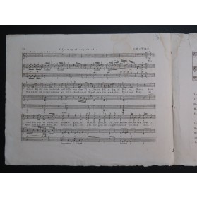 WEBER Folkesang af Jaegerbruden Chant Piano ca1850