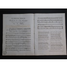 WILHEM Bocquillon Louis La Bonne Vieille Chant Piano ou Harpe ca1820