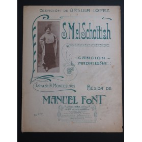 FONT Manuel S. M. El Schottisch Chant Piano 1918