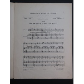 LAPARRA Raoul Le Diable dans la nuit Chant Piano 1926