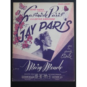 Casino de Paris Gay Paris 9 Pièces Chant Piano 1951