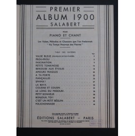 Premier Album 1900 Salabert Chant Piano 1940