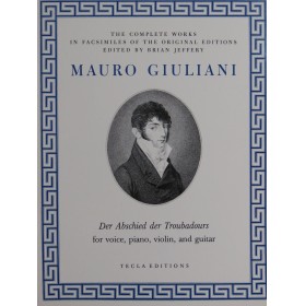 GIULIANI Mauro Der Abschied der Troubadours Chant Piano Violon Guitare 1988