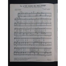 MARKS Johnny Le p'tit renne au nez rouge Chant Piano 1949