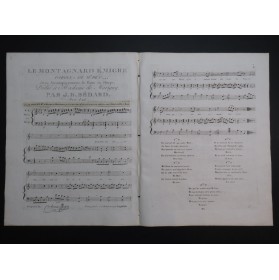 BÉDARD J. B. Le Montagnard Émigré Chant Piano ou Harpe ca1820
