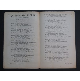 La Fête des Lâches Monologue Tristan Gratien ca1890