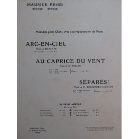 PESSE Maurice Séparés ! Chant Piano