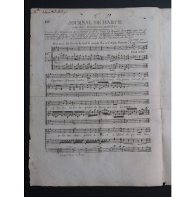 GAVEAUX Pierre Romance du Cousin de tout le monde Chant Harpe ca1795