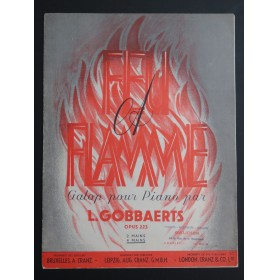 GOBBAERTS Louis Feu et Flamme Piano 4 mains