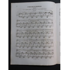 PARIZOT Victor L'Orgue de la Chapelle Chant Piano ca1840