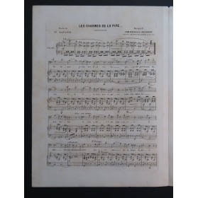 COMMEGRAIN-JOUBERT Les Charmes de la Pipe Chant Piano ca1840