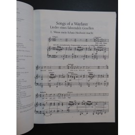 MAHLER Gustav Three Song Cycles Chant Piano 1991