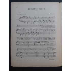 ROSÈS Henri Berceuse Rouge Chant Piano ca1902