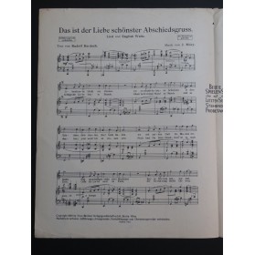 MÓRY J. Das ist der Liebe schönster Abschiedsgruss Chant Piano 1930
