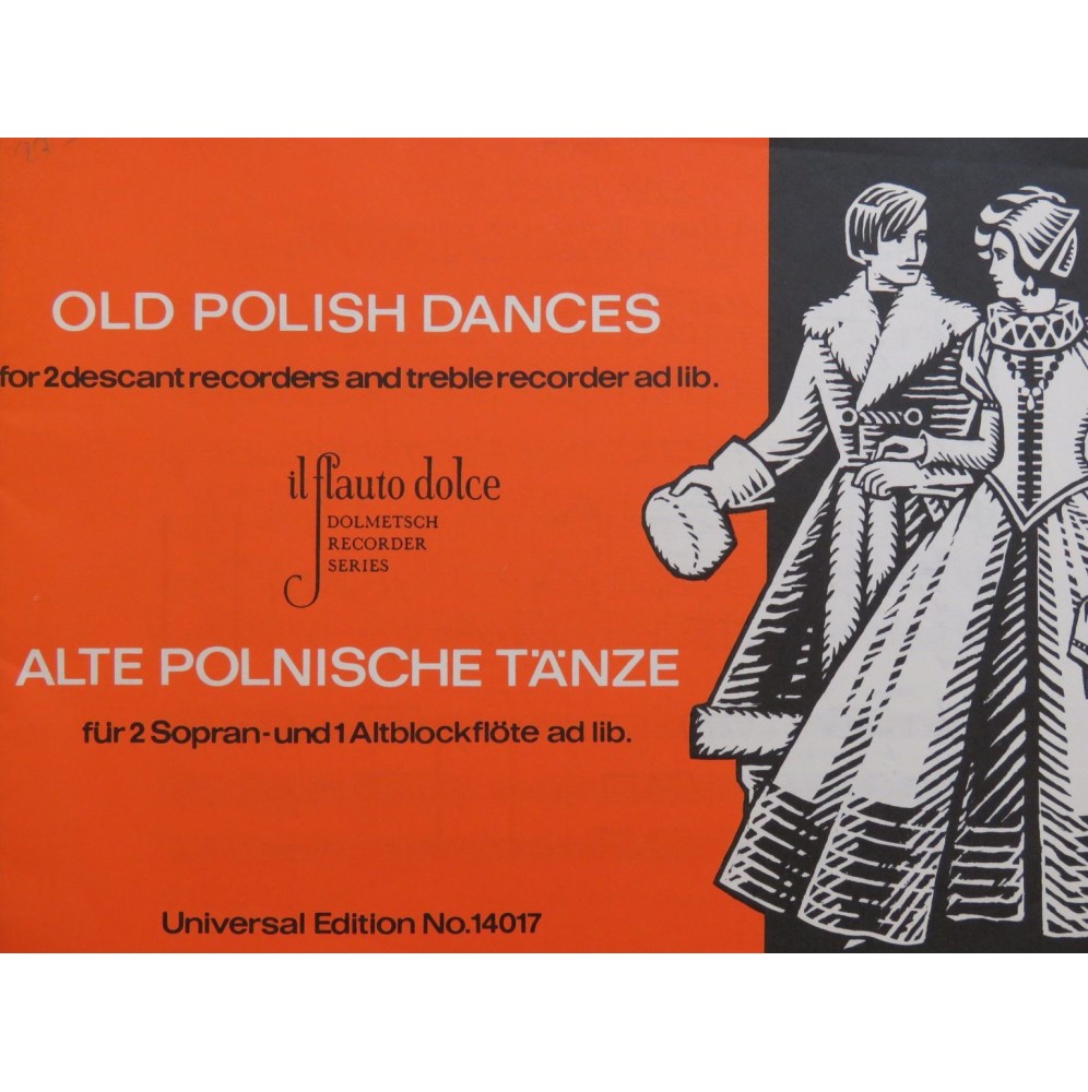 Old Polish Dances Alte Polnische Tänze Recorder Flûte à bec 1968