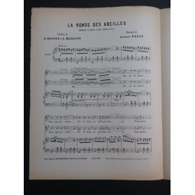 PETIT Albert La Ronde des Abeilles Chant Piano