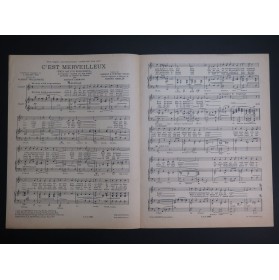 BERLIN Irving C'est Merveilleux Chant Piano 1946