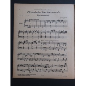 SIEDE Ludwig Chinesische Strabenderenade Piano 1910