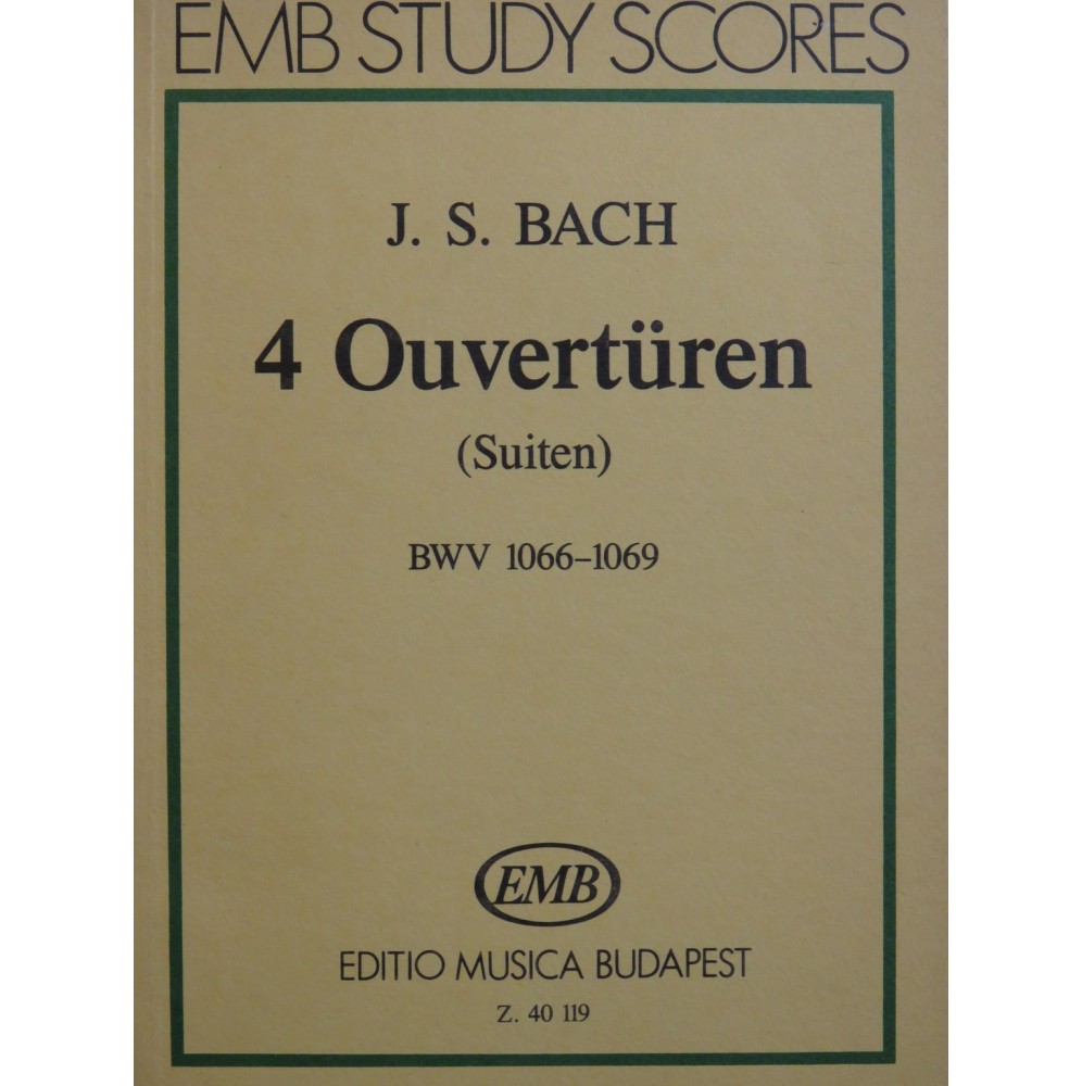 BACH J. S. Ouverturen Suiten Orchestre